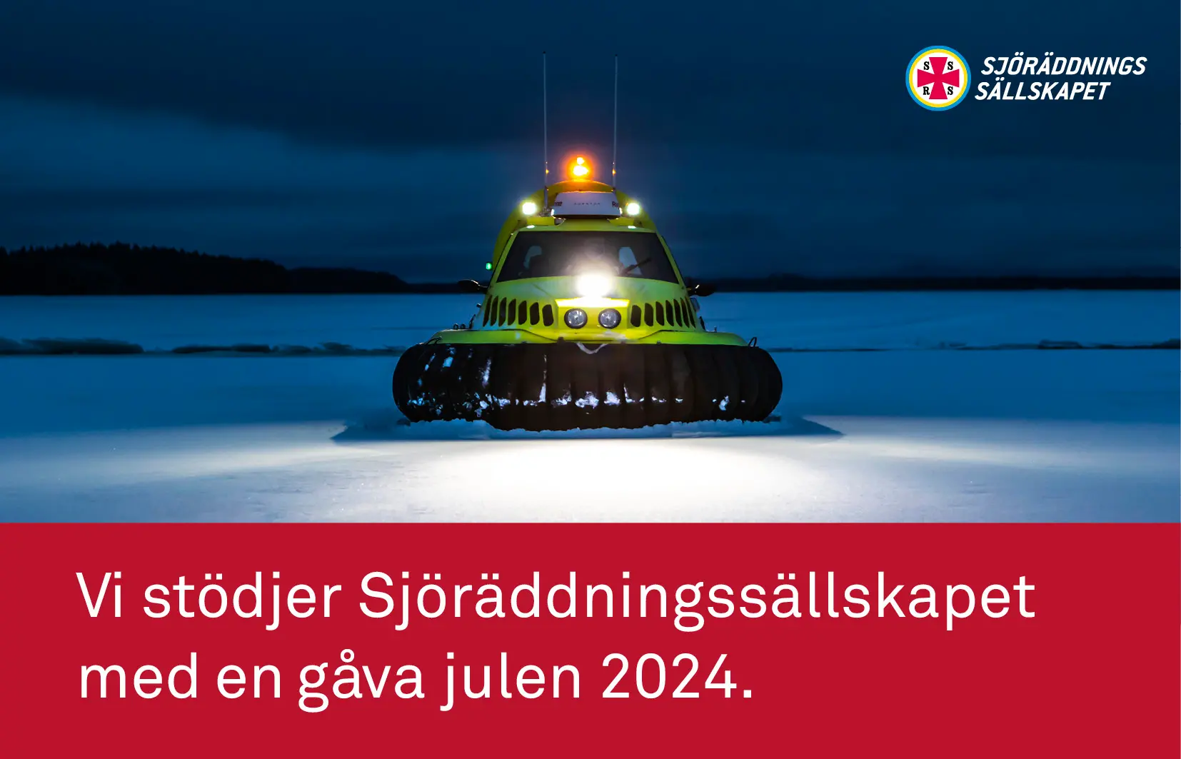 Uddevalla Hamnterminal stödjer Sjöräddningssällskapet med en gåva julen 2024.